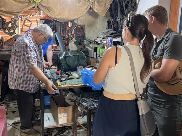 leather workshop cretan tradition filiko tours