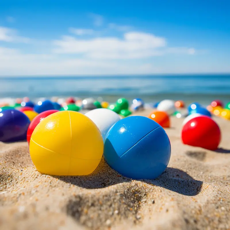 Games preparation in Rethymno Beach part of Filiko Tours Beach Games Activity