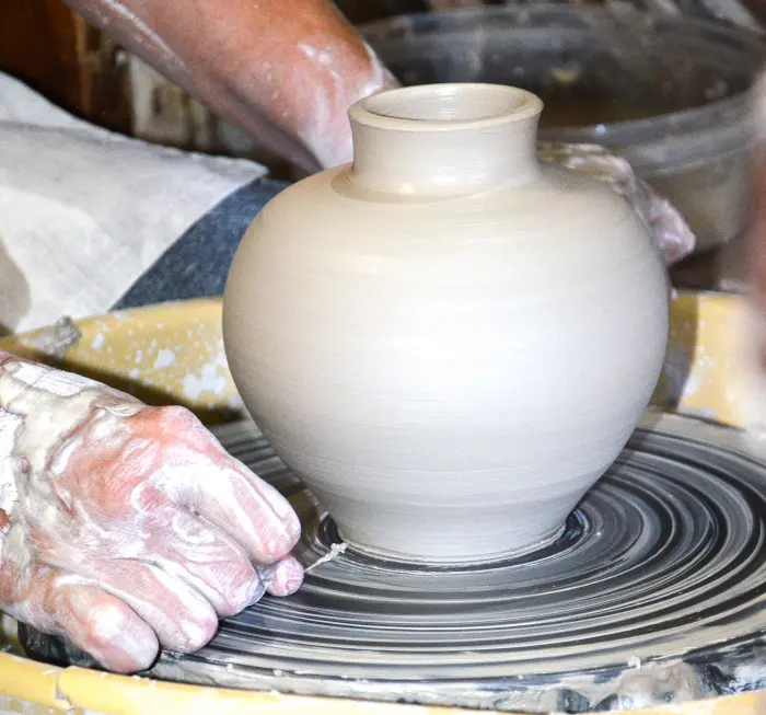 pottery workshop from traditional arts and crafts tour filiko tours